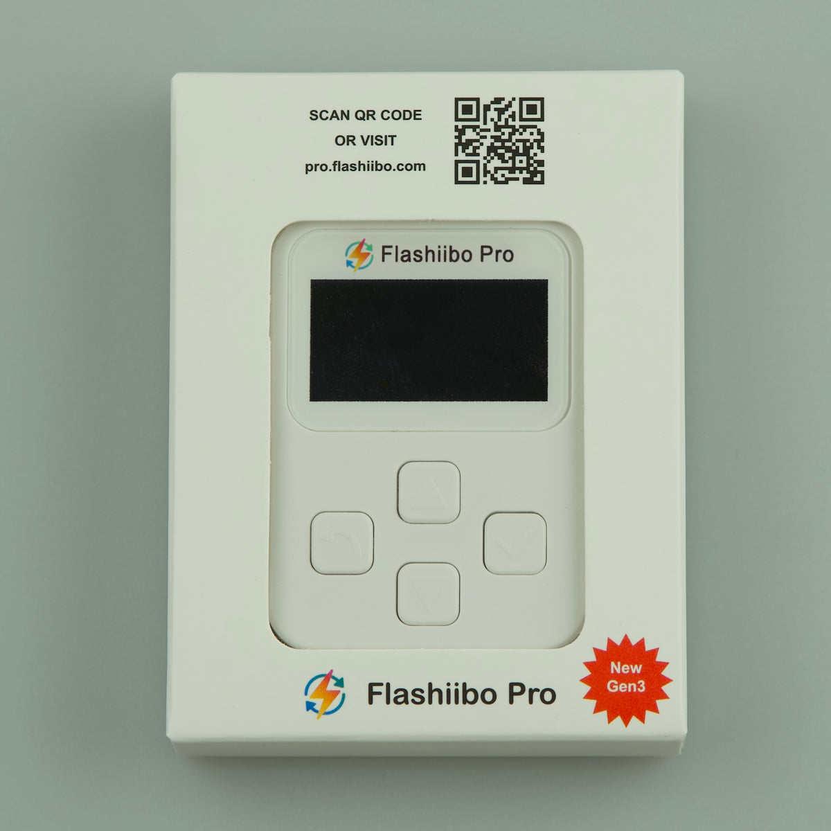 Flashiibo Pro Gen3 NFC Figure Emulator, 16MB Storage / 5000+ Files, USB Type-C Recharging, 1.4" OLED Screen, Compatible with 50+ Games on Switch, Switch Lite & Switch 2 etc., Bypass Daily Scan Limit