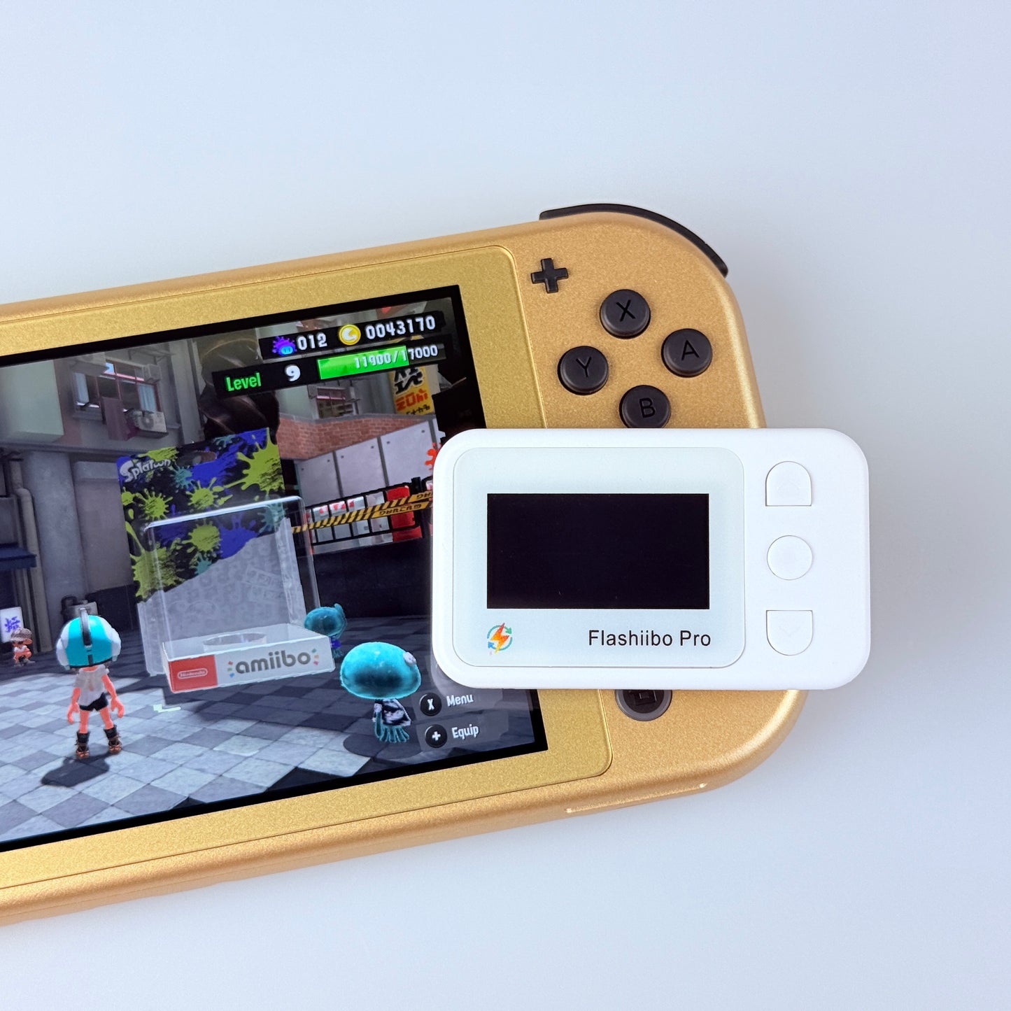 Flashiibo Pro NFC Emulator, 100 Save Lots Expandable to 3000, Unlimited Rewrite, UID Regen, OLED Screen, Compatible with Switch 1 & 2