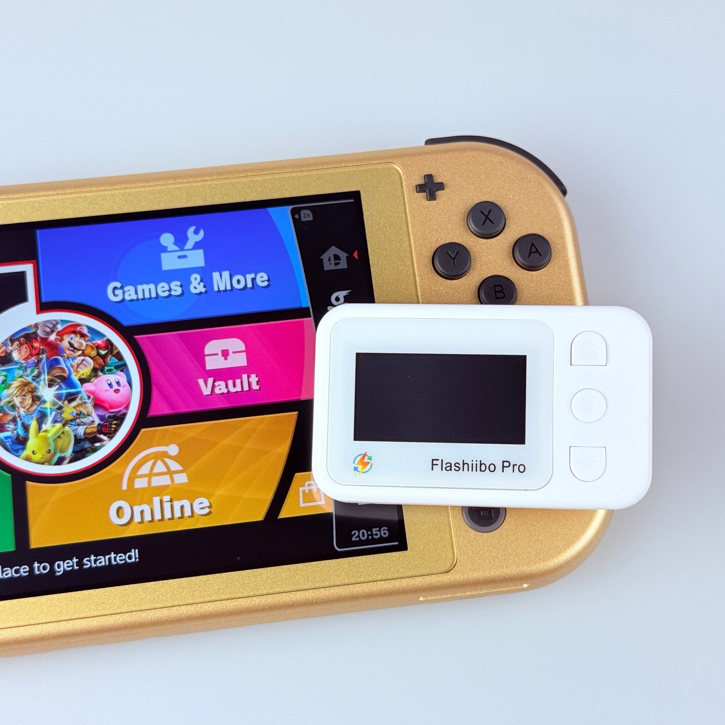 Flashiibo Pro NFC Emulator, 100 Save Lots Expandable to 3000, Unlimited Rewrite, UID Regen, OLED Screen, Compatible with Switch 1 & 2