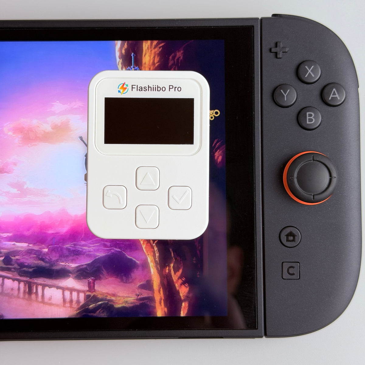 Flashiibo Pro Gen3 NFC Figure Emulator, 16MB Storage / 5000+ Files, USB Type-C Recharging, 1.4" OLED Screen, Compatible with 50+ Games on Switch, Switch Lite & Switch 2 etc., Bypass Daily Scan Limit